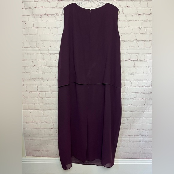 R&M Richards Beaded Slip Chiffon Jacket Dress - Picture 8 of 15